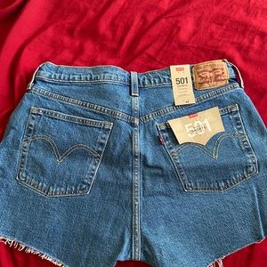 Hello! I’m selling 2 High Rise 501 Women’s Shorts size 32.
